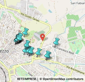 Mappa Via Francesco Gamurrini, 52100 Arezzo AR, Italia (0.527)