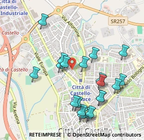 Mappa Via Carlo Pisacane, 06012 Città di Castello PG, Italia (0.5295)