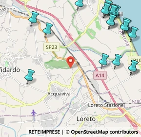 Mappa Via della Battaglia, 60022 Castelfidardo AN, Italia (3.2105)