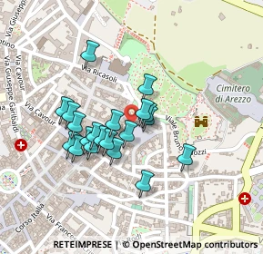 Mappa Via di Seteria, 52100 Arezzo AR, Italia (0.181)