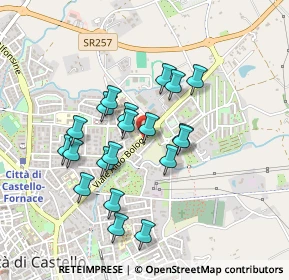 Mappa Viale Aldo Bologni, 06012 Città di Castello PG, Italia (0.4045)