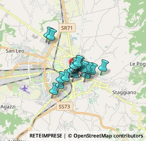 Mappa Via Cavour, 52100 Arezzo AR, Italia (0.89368)