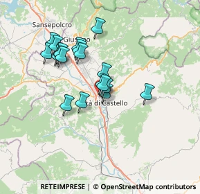Mappa Viale Bruno Buozzi, 06012 Città di Castello PG, Italia (6.16)