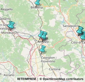 Mappa Via Baldaccio D'Anghari, 52100 Arezzo AR, Italia (19.395)