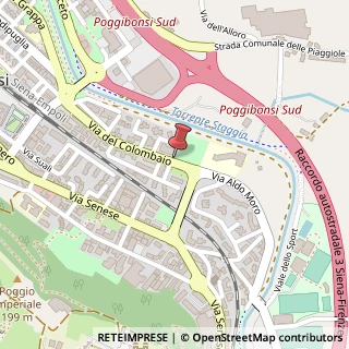 Mappa Via del Colombaio, 79, 53036 Poggibonsi, Siena (Toscana)