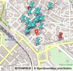 Mappa Via Margaritone, 52100 Arezzo AR, Italia (0.203)