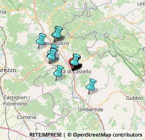 Mappa Via XI Settembre, 06012 Città di Castello PG, Italia (7.10778)