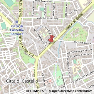 Mappa Viale Raffaele De Cesare,  21, 06012 Città di Castello, Perugia (Umbria)