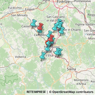 Mappa Via Sardegna, 53036 Poggibonsi SI, Italia (9.98125)