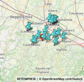Mappa Via Giosuè Carducci, 41042 Fiorano Modenese MO, Italia (10.4535)