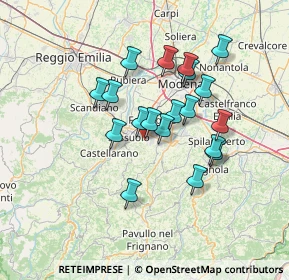 Mappa Via Giosuè Carducci, 41042 Fiorano Modenese MO, Italia (11.71211)