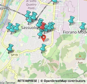 Mappa Viale Palermo, 41049 Sassuolo MO, Italia (1.0555)