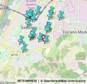 Mappa Viale Palermo, 41049 Sassuolo MO, Italia (0.866)