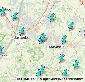 Mappa Via Isonzo, 41042 Fiorano Modenese MO, Italia (6.52895)