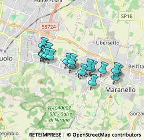 Mappa Via Isonzo, 41042 Fiorano Modenese MO, Italia (1.433)