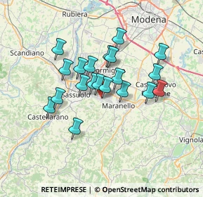 Mappa Via Isonzo, 41042 Fiorano Modenese MO, Italia (5.591)