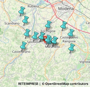 Mappa Via Isonzo, 41042 Fiorano Modenese MO, Italia (5.586)