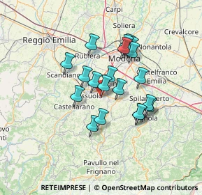 Mappa Via Isonzo, 41042 Fiorano Modenese MO, Italia (10.9375)