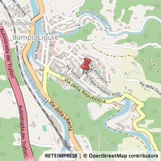 Mappa Via Trento, 88, 16013 Campo Ligure GE, Italia, 16013 Campo Ligure, Genova (Liguria)