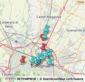 Mappa Via Don Giuseppe Bedetti, 40129 Bologna BO, Italia (3.69167)