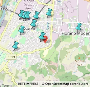Mappa Via Milano, 41049 Sassuolo MO, Italia (1.095)