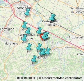 Mappa Via Castelnuovo Rangone, 41057 Spilamberto MO, Italia (5.84059)