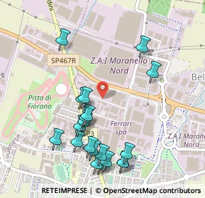 Mappa Via Tazio Nuvolari, 41053 Maranello MO, Italia (0.5535)