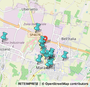 Mappa Via Tazio Nuvolari, 41053 Maranello MO, Italia (0.83077)