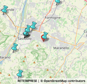 Mappa Via Luigi Pirandello, 41042 Fiorano Modenese MO, Italia (4.55909)