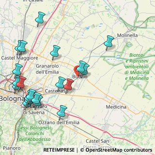 Mappa Via Marcello Canova, 40054 Budrio BO, Italia (10.7005)