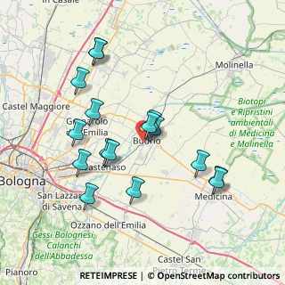 Mappa Via Marcello Canova, 40054 Budrio BO, Italia (7.38)