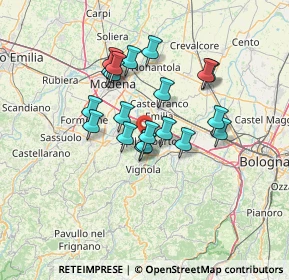 Mappa 41057 Spilamberto MO, Italia (11.0125)