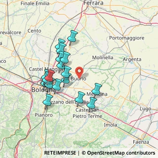 Mappa Via Savino, 40054 Budrio BO, Italia (13.07333)