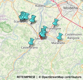 Mappa Viale Bellini, 41049 Sassuolo MO, Italia (6.17125)
