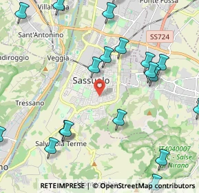 Mappa Viale Bellini, 41049 Sassuolo MO, Italia (2.8495)