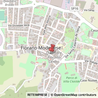 Mappa Via Vittorio Veneto, 55, 41042 Fiorano Modenese, Modena (Emilia Romagna)