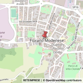Mappa Piazza Ciro Menotti, 12, 41042 Fiorano Modenese, Modena (Emilia Romagna)