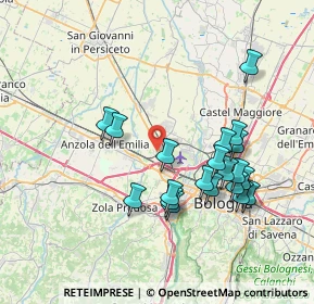 Mappa Via del Bargellino, 40132 Bologna BO, Italia (7.365)