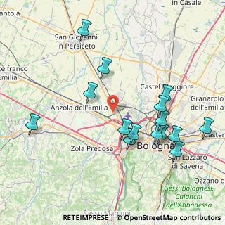 Mappa Via del Bargellino, 40132 Bologna BO, Italia (8.574)