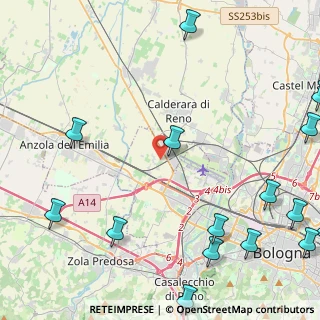 Mappa Via del Bargellino, 40132 Bologna BO, Italia (6.87333)