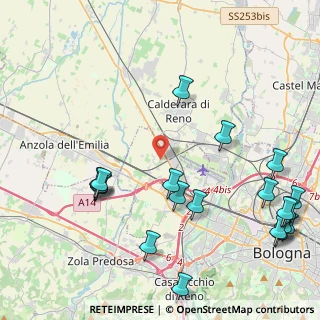 Mappa Via del Bargellino, 40132 Bologna BO, Italia (5.6295)