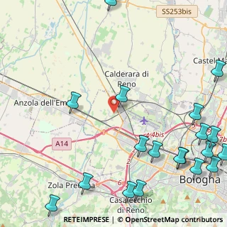 Mappa Via del Bargellino, 40132 Bologna BO, Italia (6.76)