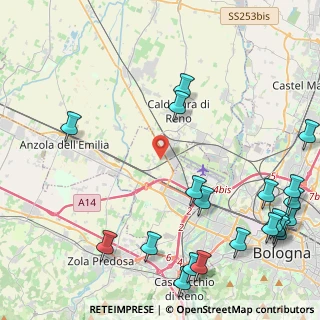 Mappa Via del Bargellino, 40132 Bologna BO, Italia (6.2635)