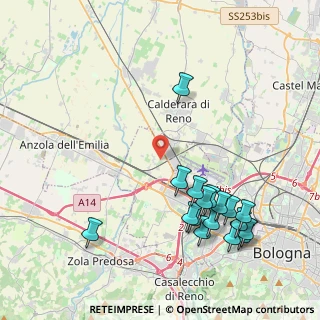 Mappa Via del Bargellino, 40132 Bologna BO, Italia (4.83176)