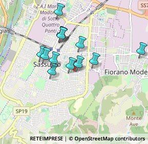 Mappa Viale Camillo Benso Cavour, 41049 Sassuolo MO, Italia (0.77769)