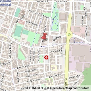 Mappa Via Cavour, 2, 41049 Sassuolo, Modena (Emilia Romagna)