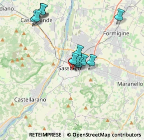 Mappa Via Medaglia D'Oro, 41049 Sassuolo MO, Italia (3.6725)
