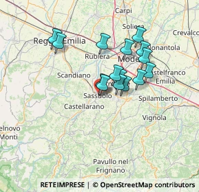 Mappa Via Manin, 41049 Sassuolo MO, Italia (11.13933)