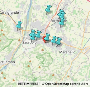 Mappa Via G. Cavalcanti, 41042 Fiorano Modenese MO, Italia (3.06909)