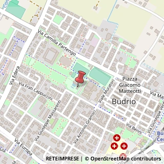 Mappa Piazzale Della Gioventu', 16, 40054 Budrio, Bologna (Emilia Romagna)
